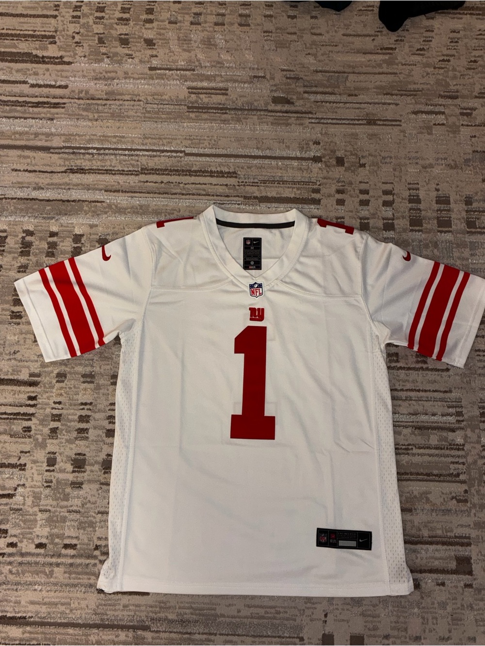 Nike NFL Replica Malik Nabers Giants Jersey- #1